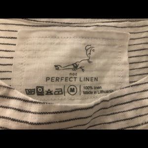 Not perfect linen fitted Hamburg tee. Medium.